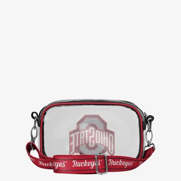 Ohio State Buckeyes Team Stripe Clear Crossbody Bag - Picture 4 of 4